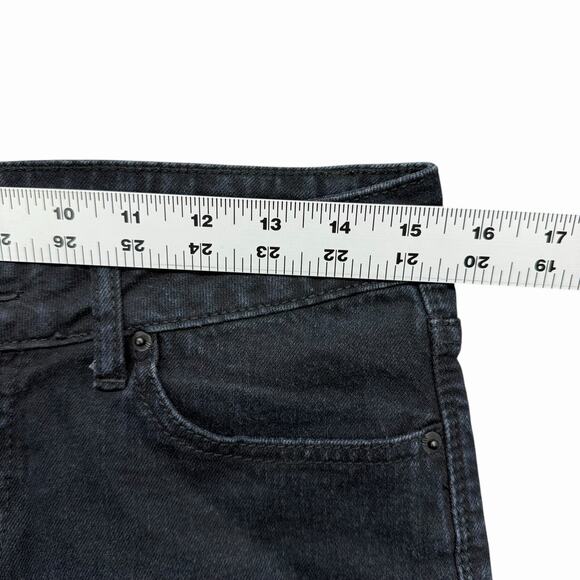 BDG Alexa Mid Rise Denim Shorts Dark Blue Cuffed 5 Pocket Womens Sz 26 - Picture 3 of 8